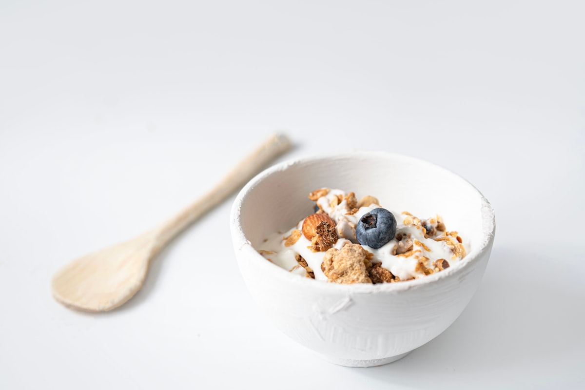 Greek yogurt in bowl